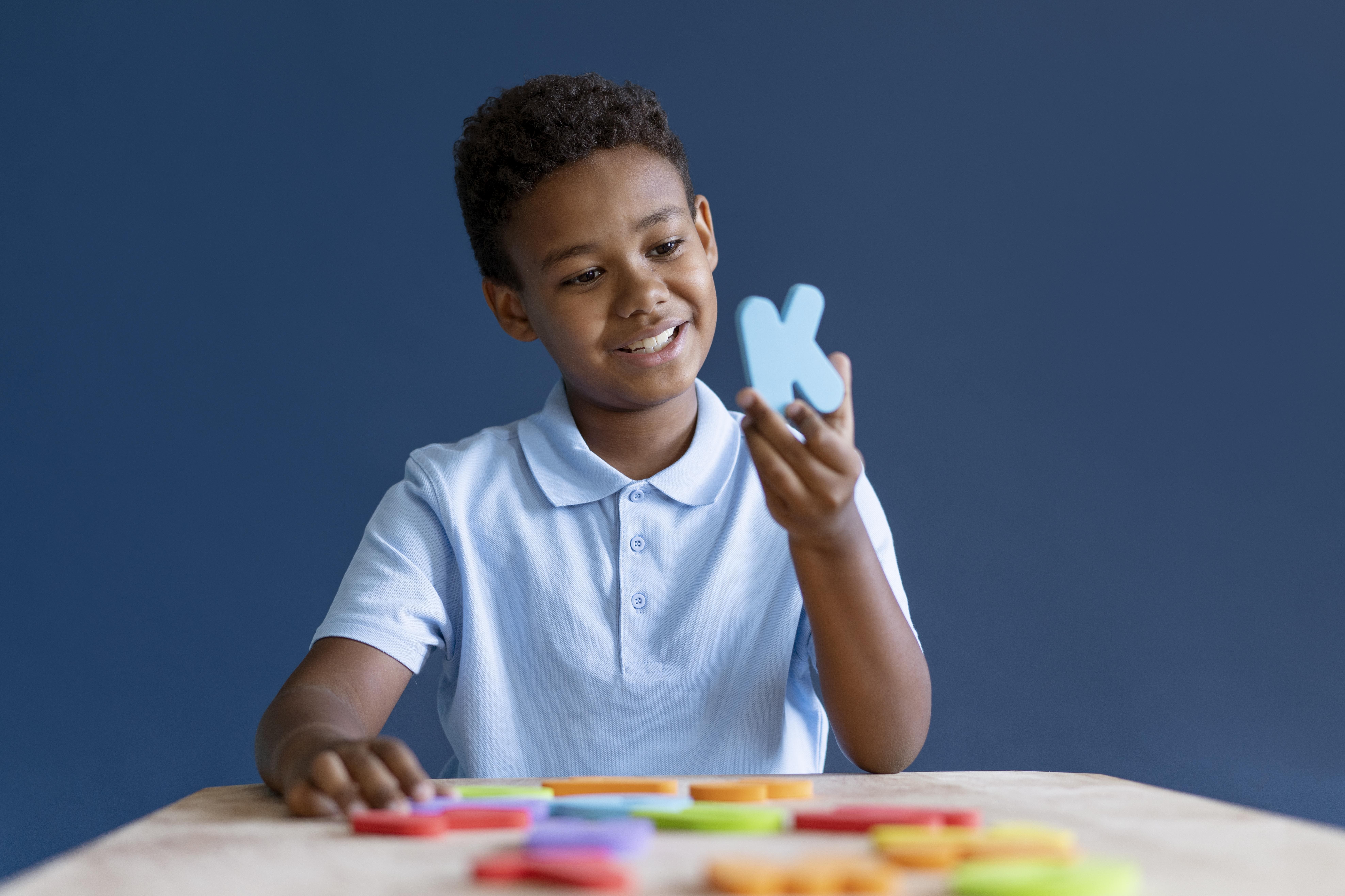 Boy in an occupational therapy session